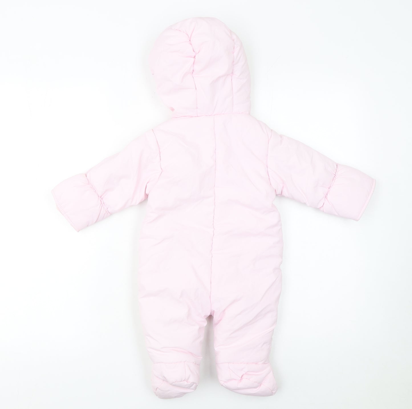 Prémaman Pink Hooded Snowsuit 6-9 Months Unisex Baby Winter Padded Suit