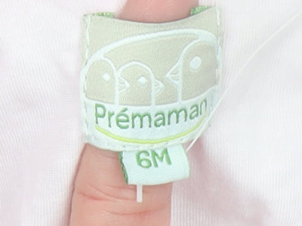 Prémaman Pink Hooded Snowsuit 6-9 Months Unisex Baby Winter Padded Suit