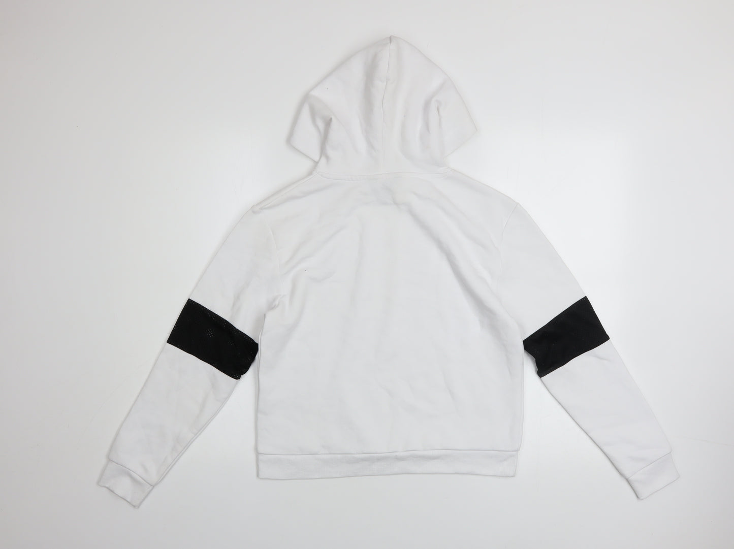 New Look Girls White Colourblock Hoodie 12-13 Years Pullover Sweatshirt