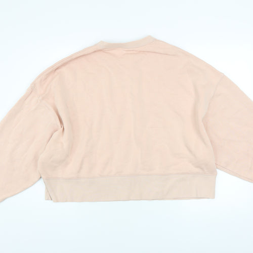 Nike Women’s Beige Oversized Crew Neck Pullover Sweatshirt M