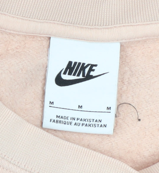 Nike Women’s Beige Oversized Crew Neck Pullover Sweatshirt M