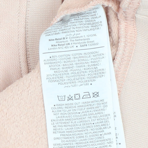 Nike Women’s Beige Oversized Crew Neck Pullover Sweatshirt M