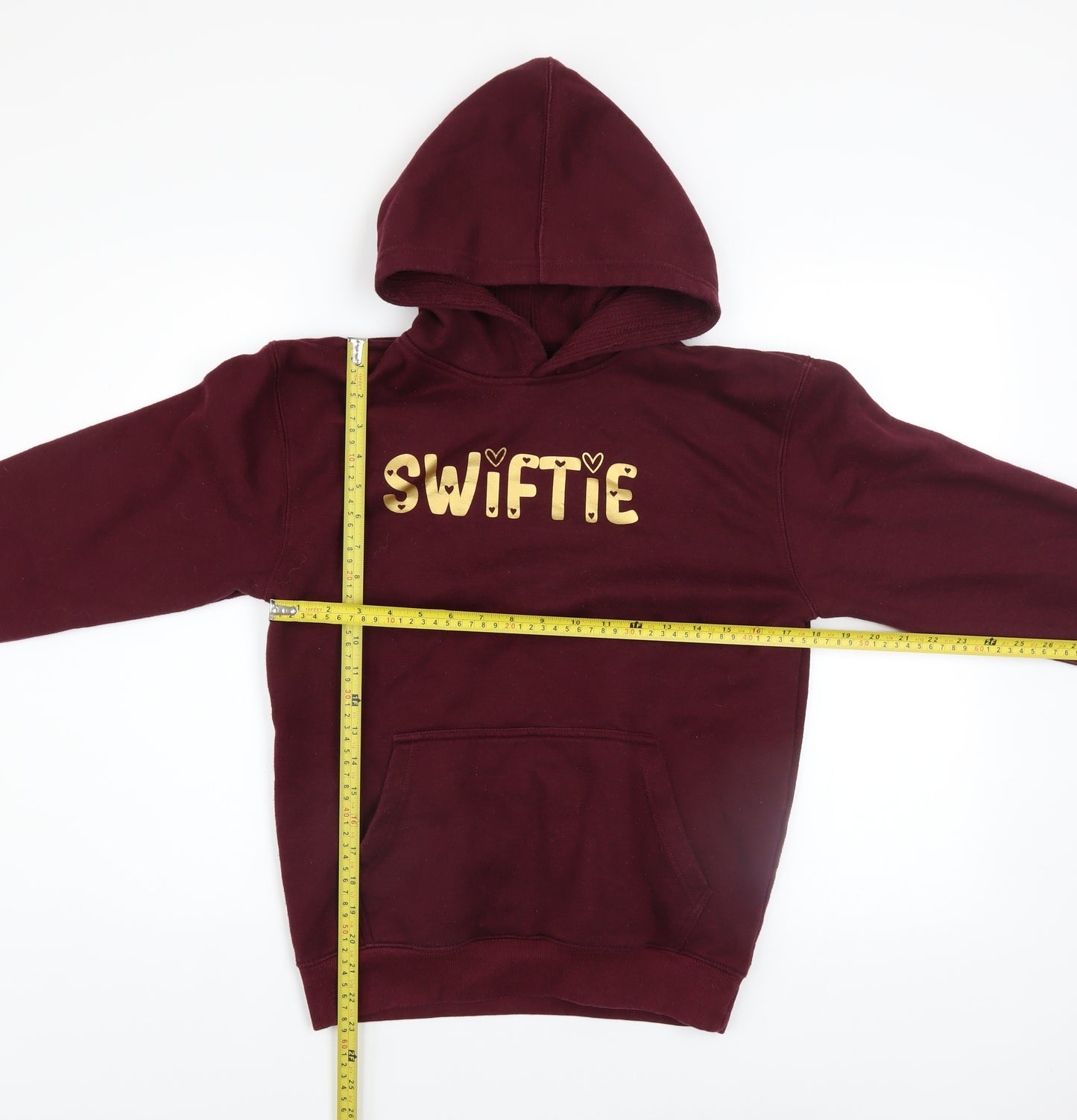 Eat Sleep Shop Repeat Womens Burgundy SWIFTIE Hoodie XL Cotton Blend