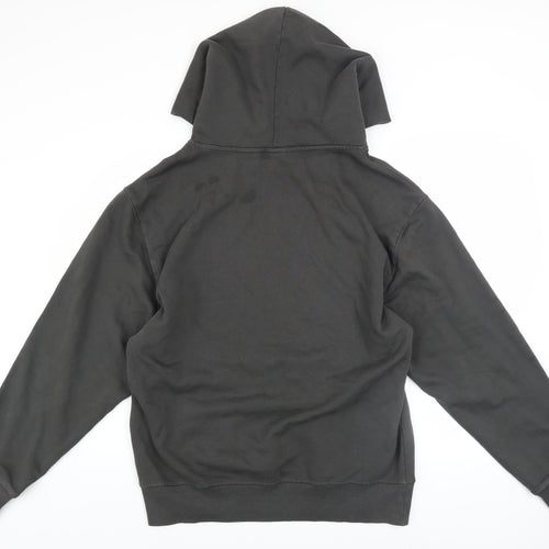 PlugTalk Men's Black Pullover Hoodie Medium Graphic Fleece Sweatshirt