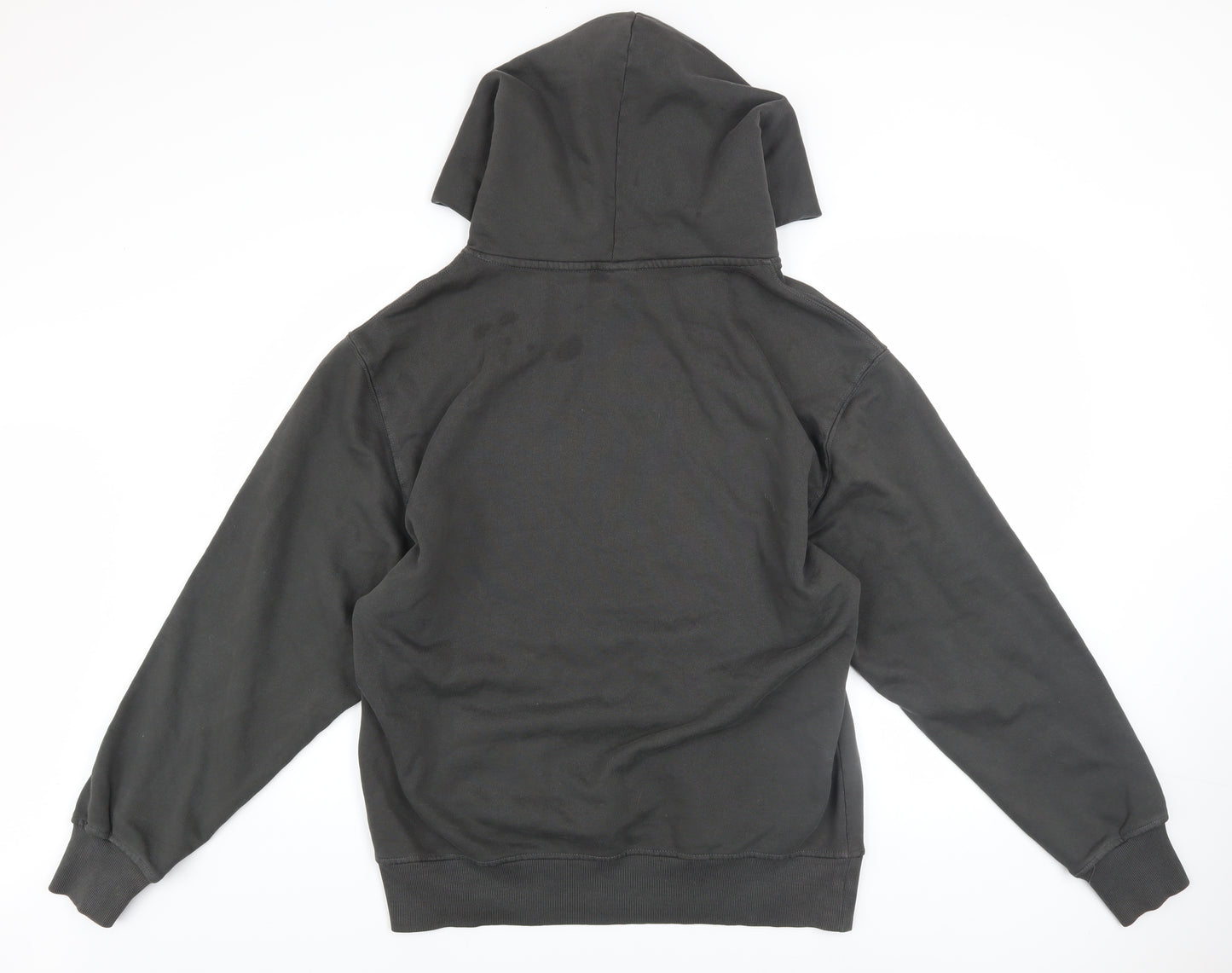 PlugTalk Men's Black Pullover Hoodie Medium Graphic Fleece Sweatshirt