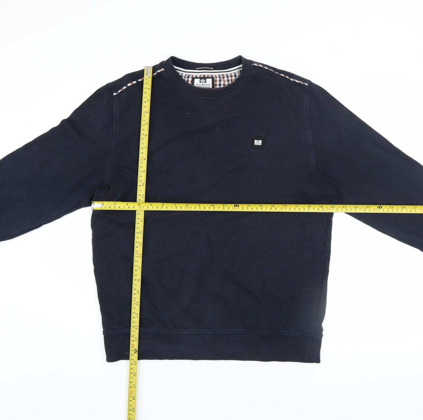 Weekend Offender Men’s Blue Cotton Crew Neck Sweatshirt Size S