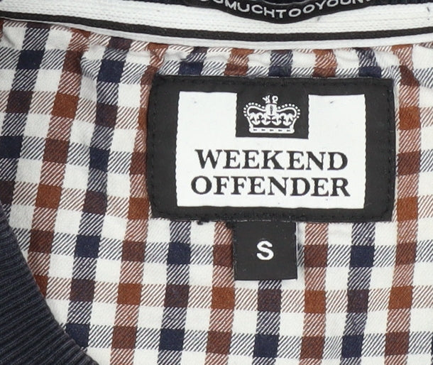 Weekend Offender Men’s Blue Cotton Crew Neck Sweatshirt Size S