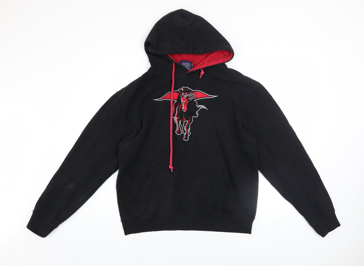 Campus Heritage Men’s Black Pullover Hoodie M Graphic Sports Style