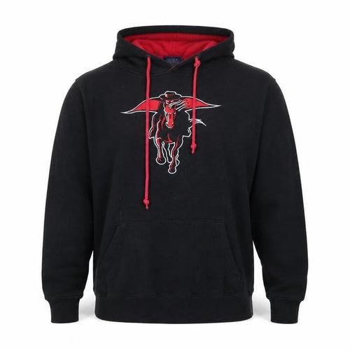 Campus Heritage Men’s Black Pullover Hoodie M Graphic Sports Style
