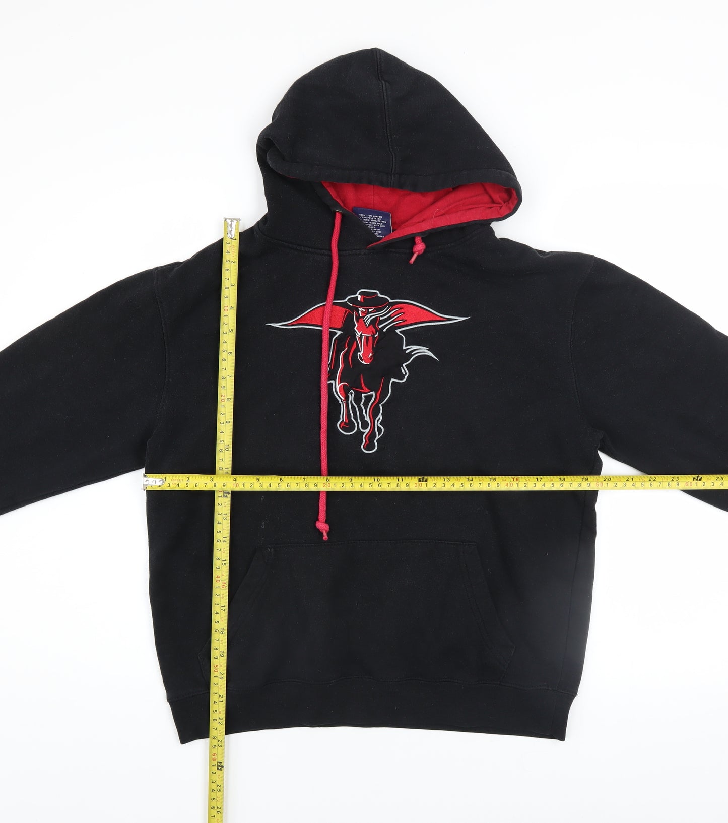 Campus Heritage Men’s Black Pullover Hoodie M Graphic Sports Style