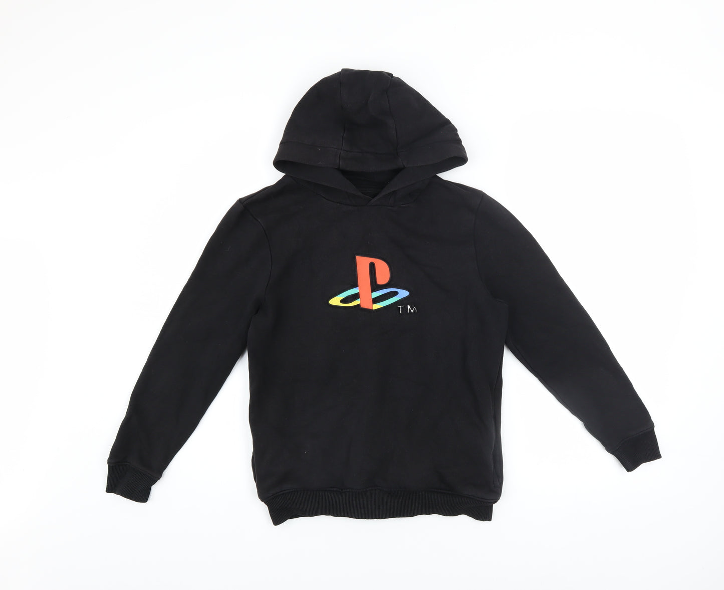 George Boys Black PlayStation Pullover Hoodie 10-11 Years Fleece Graphic