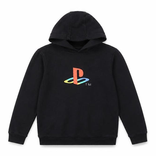 George Boys Black PlayStation Pullover Hoodie 10-11 Years Fleece Graphic
