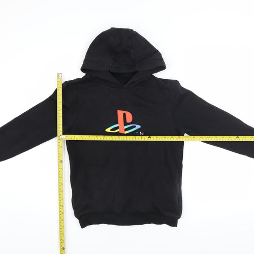 George Boys Black PlayStation Pullover Hoodie 10-11 Years Fleece Graphic
