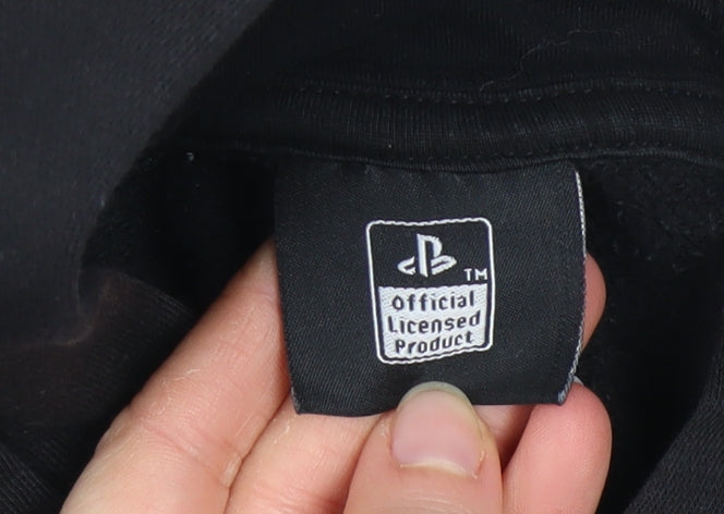 George Boys Black PlayStation Pullover Hoodie 10-11 Years Fleece Graphic