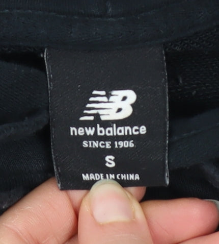 New Balance Men's Black Pullover Hoodie Size S Regular Fit Sports