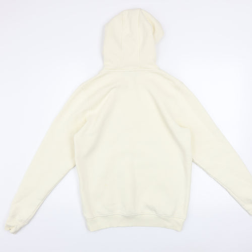 Benjart Men's Beige XS Pullover Hoodie with Embroidered Logo
