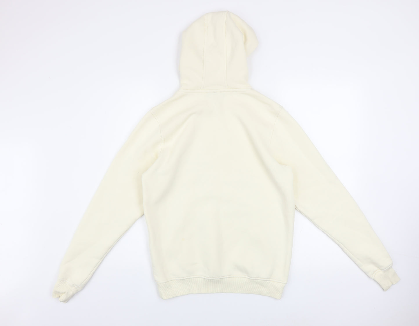 Benjart Men's Beige XS Pullover Hoodie with Embroidered Logo