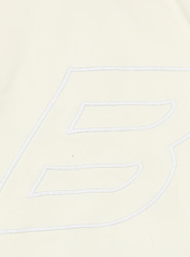 Benjart Men's Beige XS Pullover Hoodie with Embroidered Logo