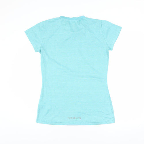 Millie & Gym Women Blue Short Sleeve Running T-Shirt Size M