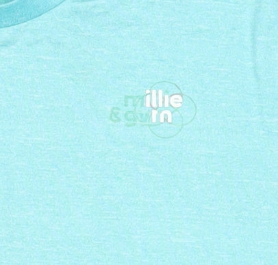 Millie & Gym Women Blue Short Sleeve Running T-Shirt Size M