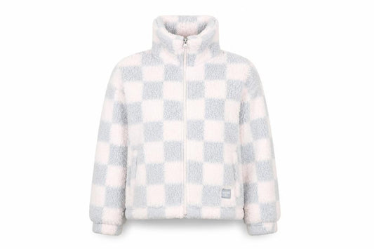 Abercrombie Kids Girls Multicoloured Check Fleece Zip Jacket 11-12 Years