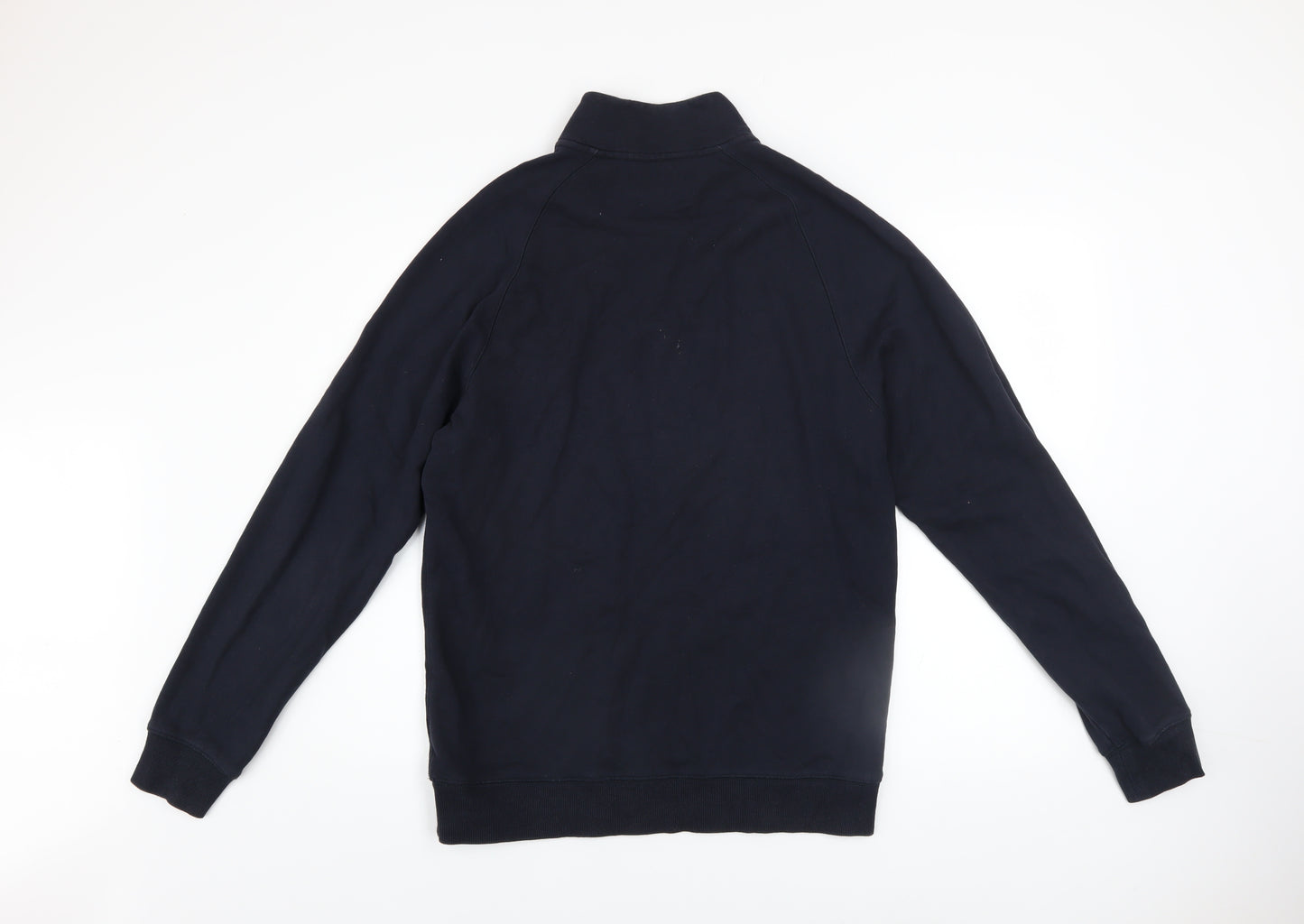 Farah Men’s Blue 1/4 Zip Cotton Sweatshirt Size L