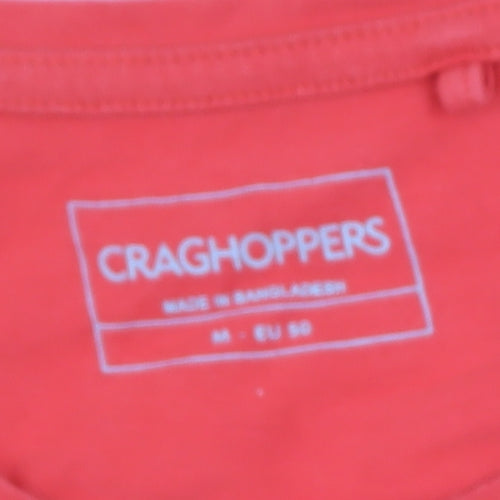 Craghoppers Mens Red Graphic Print Cotton Short Sleeve T-Shirt M