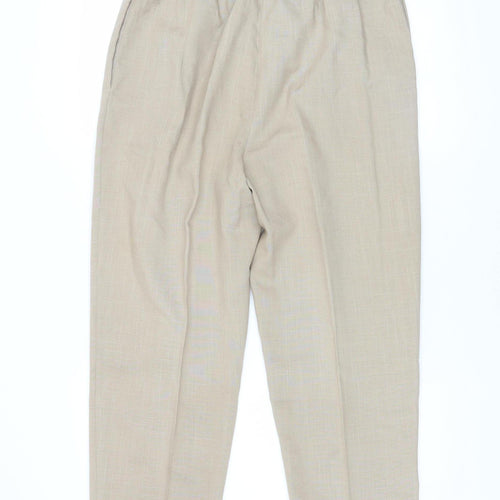 Sportleigh of London Womens Beige Size 16 Straight Leg Trousers