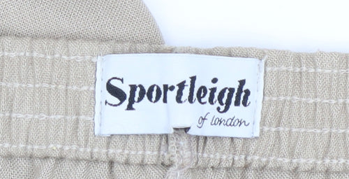 Sportleigh of London Womens Beige Size 16 Straight Leg Trousers