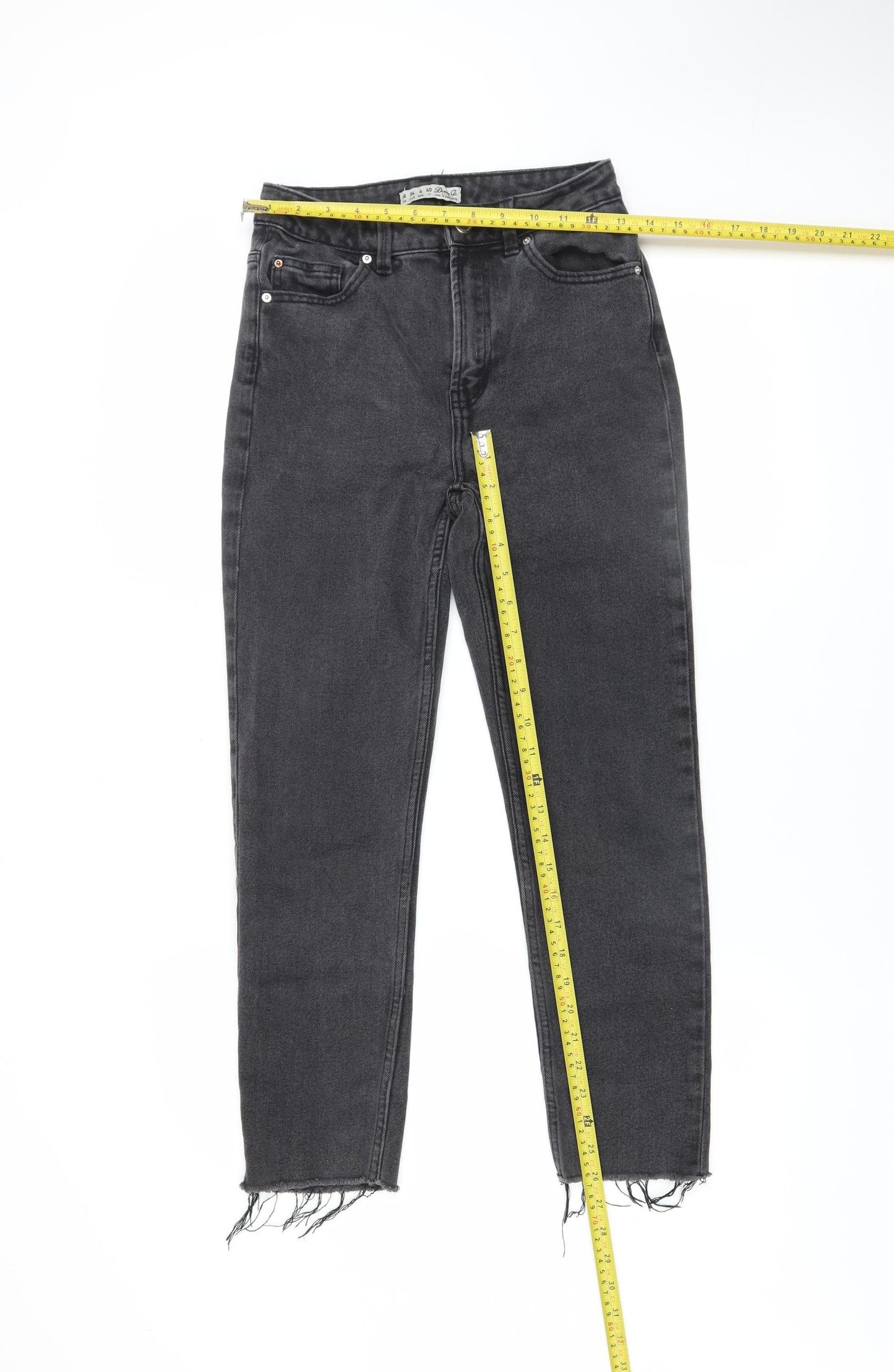 Denim Co. Womens Black High Rise Skinny Stretch Jeans Size 8