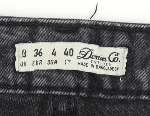 Denim Co. Womens Black High Rise Skinny Stretch Jeans Size 8