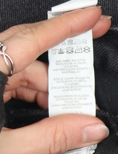 Denim Co. Womens Black High Rise Skinny Stretch Jeans Size 8