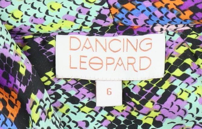 Dancing Leopard Women’s Multicoloured Animal Print Blouse Size 6