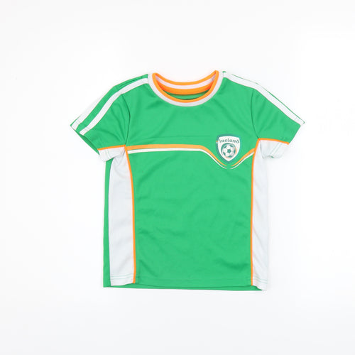 St. Bernard Boys Green Ireland Football Jersey T-Shirt 6 Years