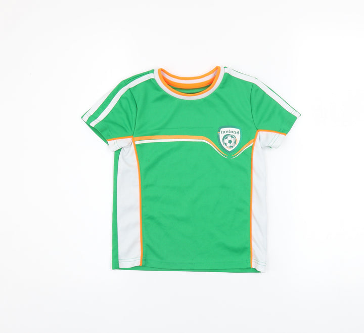 St. Bernard Boys Green Ireland Football Jersey T-Shirt 6 Years
