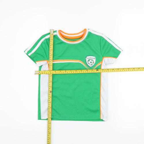 St. Bernard Boys Green Ireland Football Jersey T-Shirt 6 Years