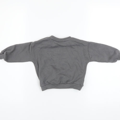 AC/DC Unisex Baby Grey Pullover Jumper 6-9 Months Rock Band Sweatshirt