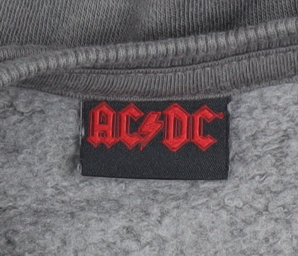 AC/DC Unisex Baby Grey Pullover Jumper 6-9 Months Rock Band Sweatshirt