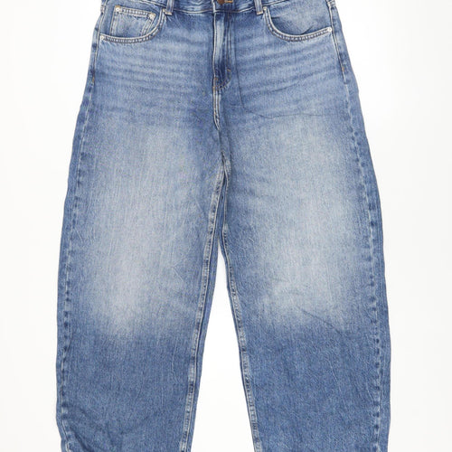 Pull & Bear Men's Blue Straight Denim Jeans 30in Waist Regular Fit