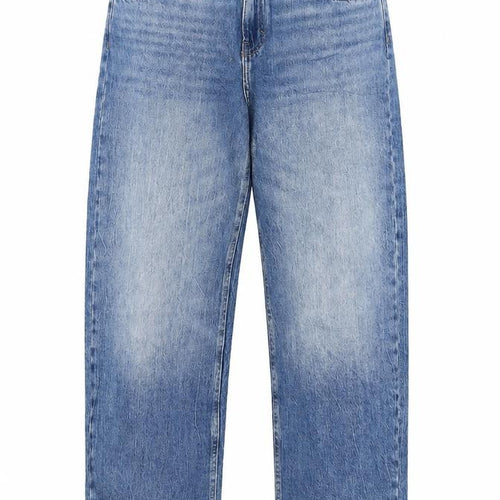 Pull&Bear Men's Blue Straight Denim Jeans 30in Waist Regular Fit