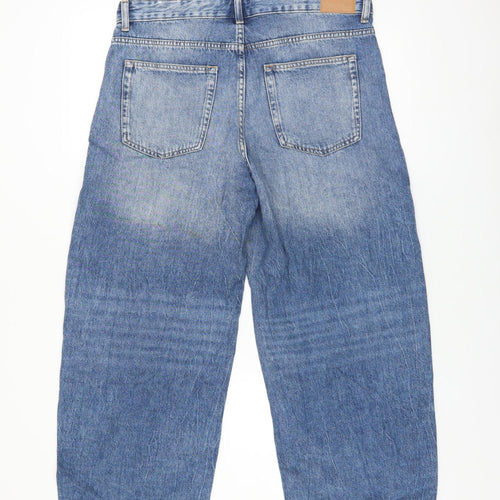 Pull & Bear Men's Blue Straight Denim Jeans 30in Waist Regular Fit