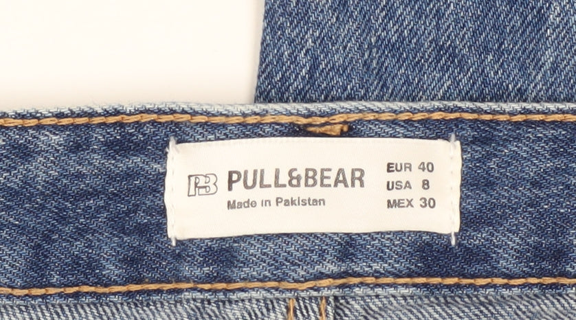 Pull & Bear Men's Blue Straight Denim Jeans 30in Waist Regular Fit