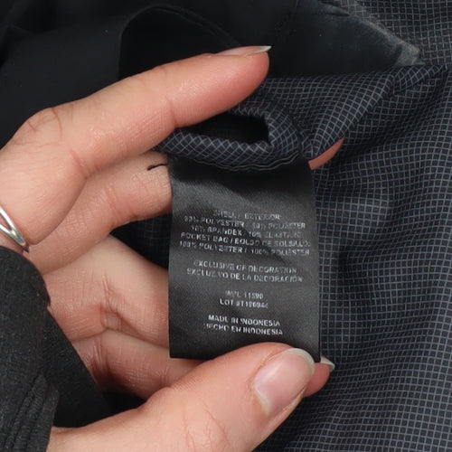 32 Degrees Women Black Water Resistant Hooded Rain Jacket Size S