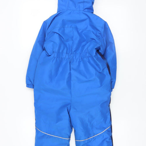 Lupilu Boys Blue Hooded Waterproof Insulated Snowsuit 3-4 Years