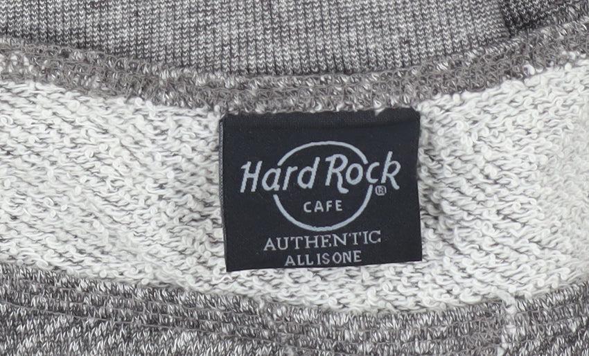 Hard Rock Cafe Women's Grey Small Pullover Sweatshirt Prague Logo