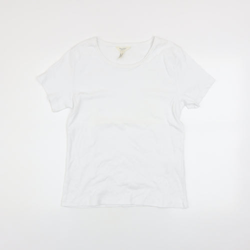 Part Two Women’s White Cotton Elastane Basic T-Shirt XL