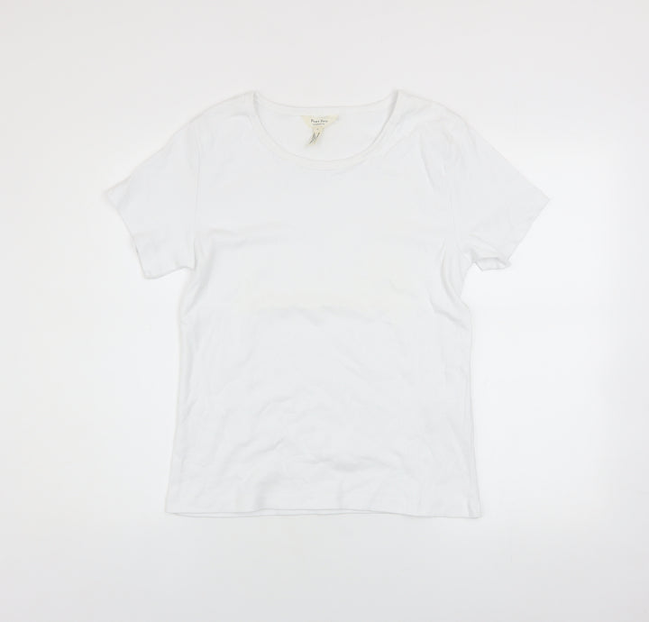 Part Two Women’s White Cotton Elastane Basic T-Shirt XL