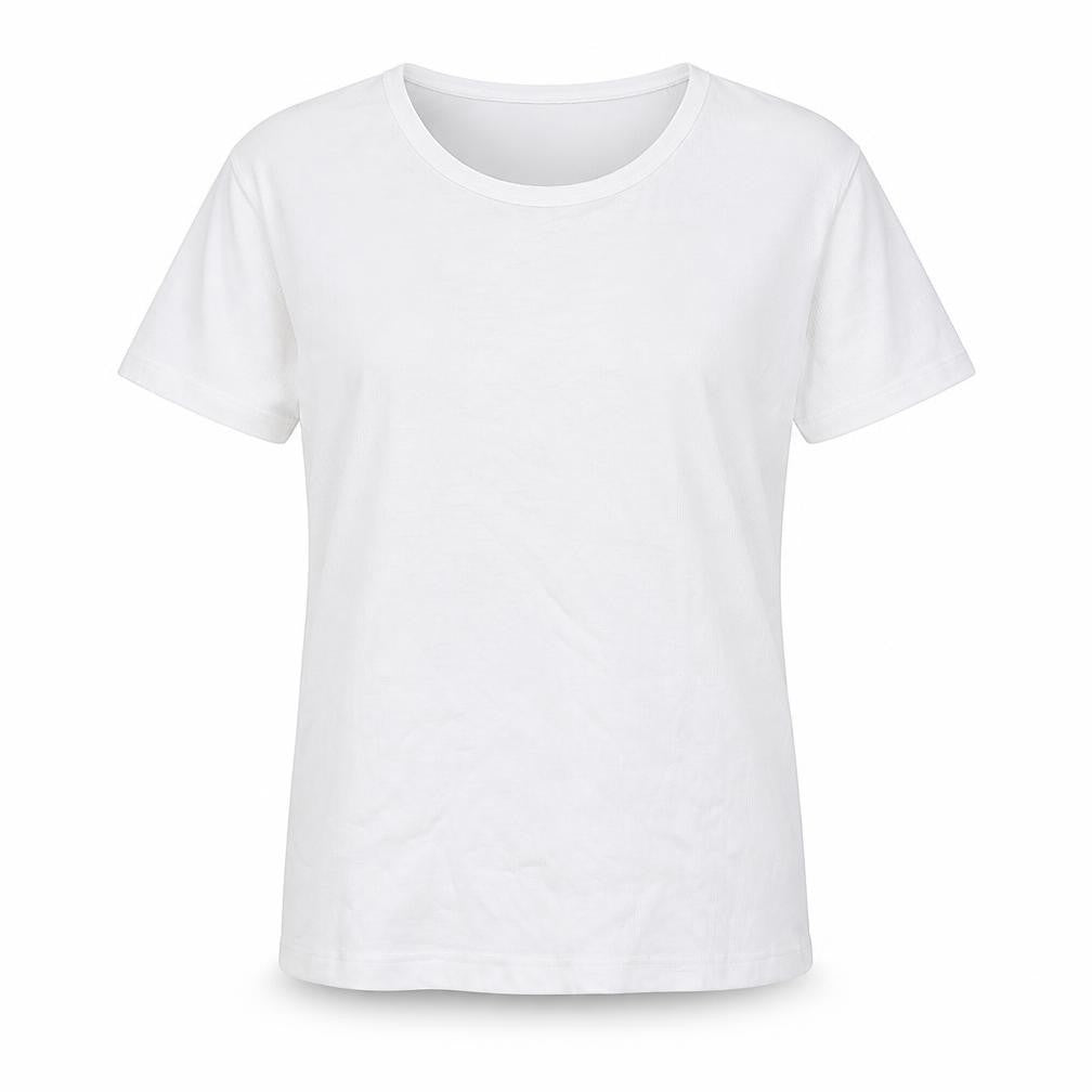 Front view of Part Two Women’s White Cotton Elastane Basic T-Shirt XL