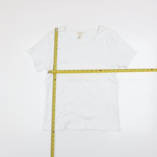 Part Two Women’s White Cotton Elastane Basic T-Shirt XL
