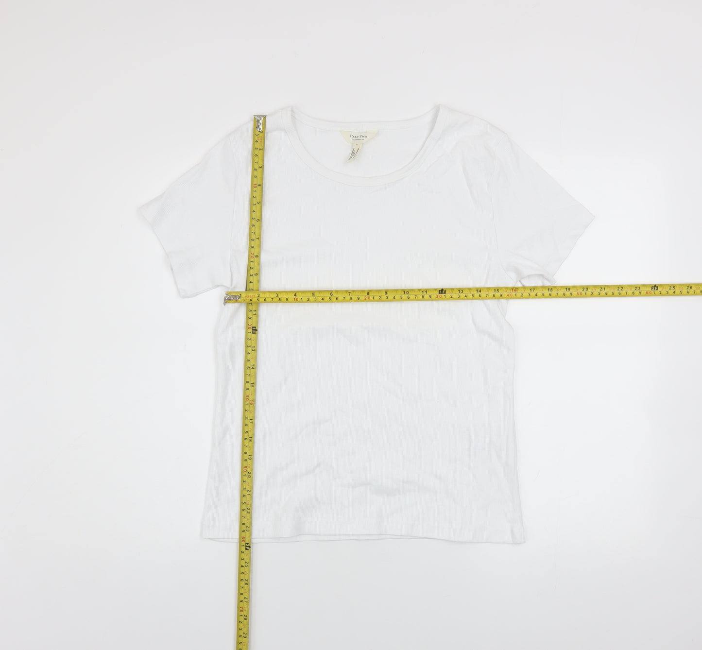 Part Two Women’s White Cotton Elastane Basic T-Shirt XL